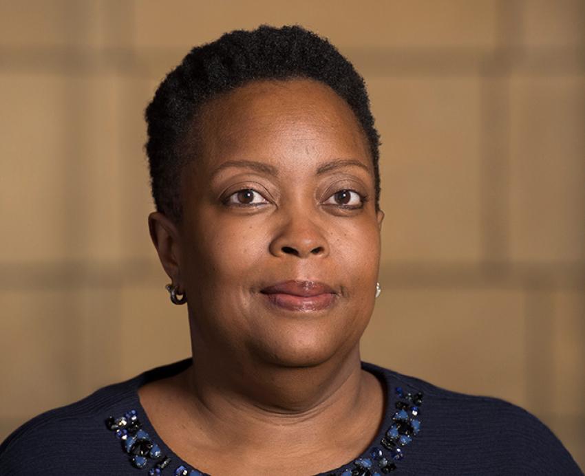 A portrait of Geovette Washington