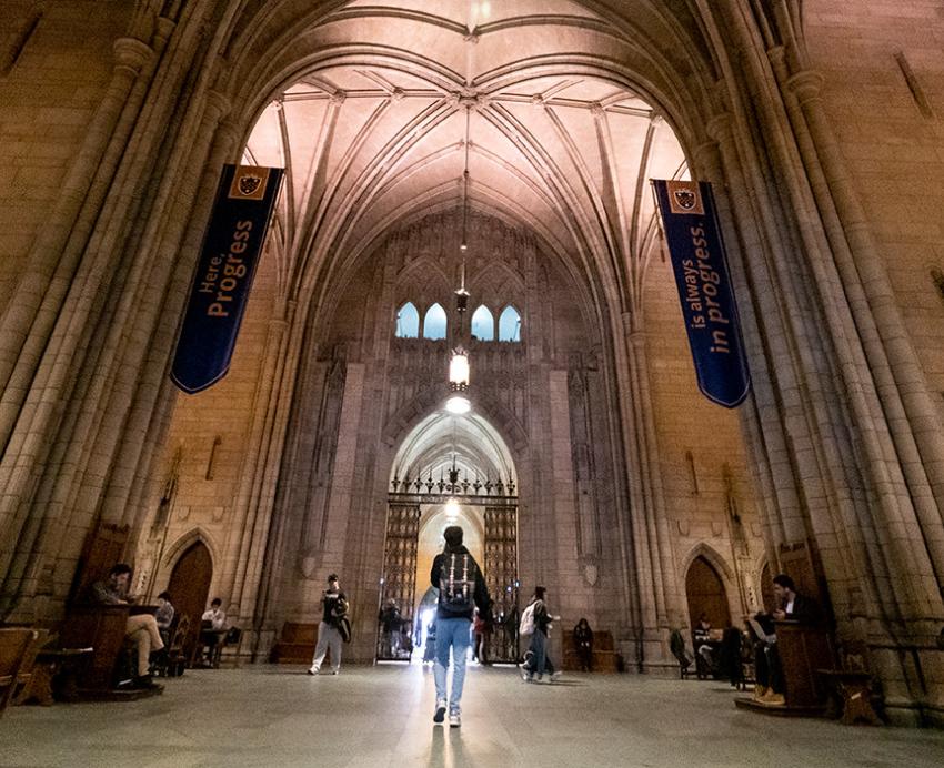 the Cathedral of Learning commons room