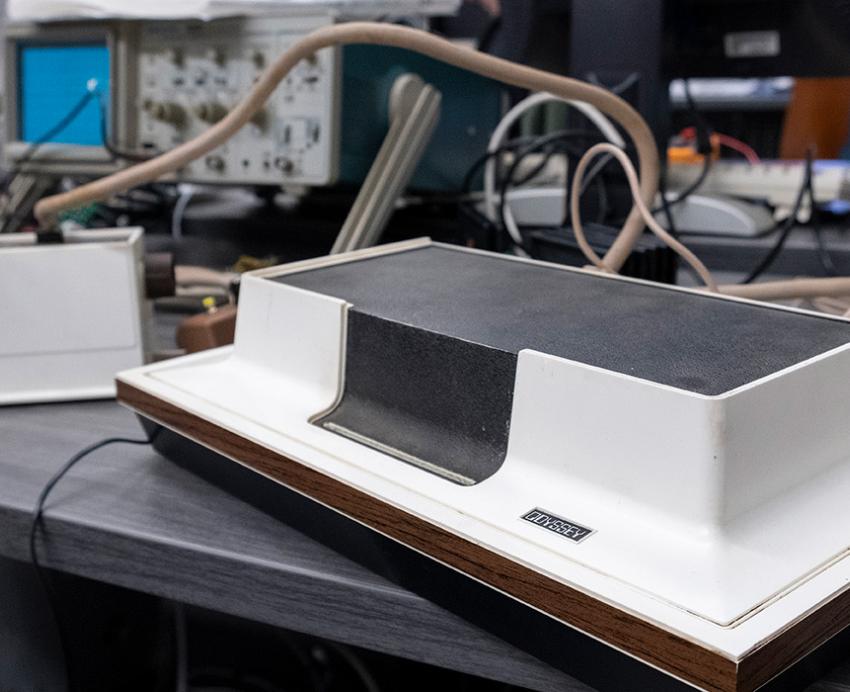 A white Magnavox Odyssey