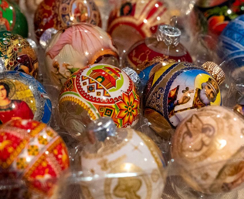 Christmas globe ornaments