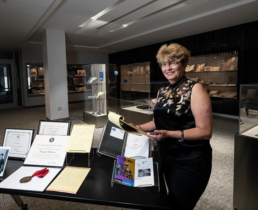 Kornelia Tancheva with materials from the August Wilson Archive