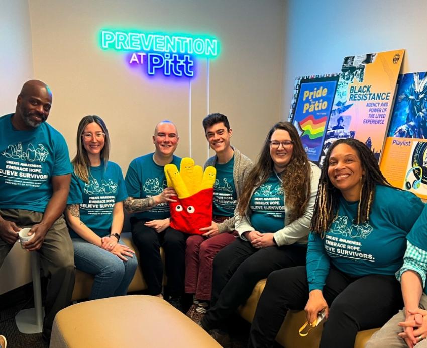 Prevention at Pitt team members pose for a group portrait.