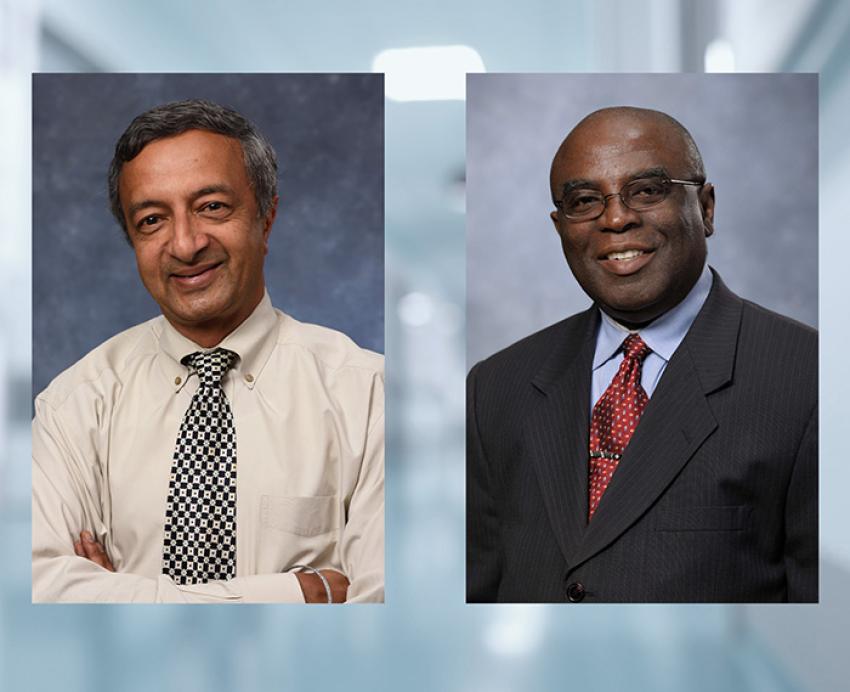 Headshots of Rajgopal and Wosu