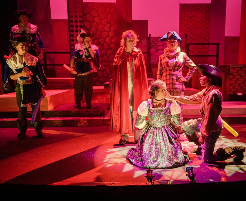 Performers onstage during a Kennedy Center American College Theater Festival production.