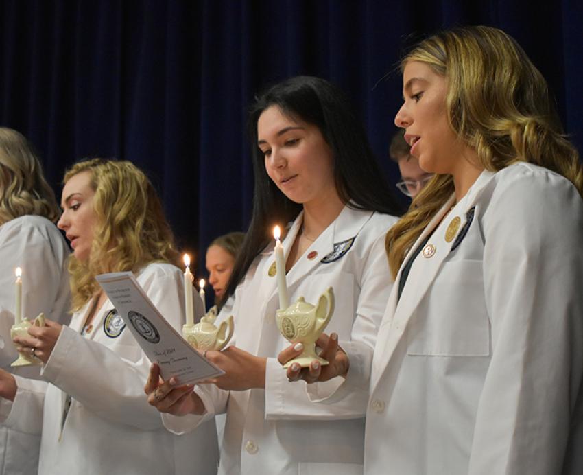 Students in the Greensburg pinning