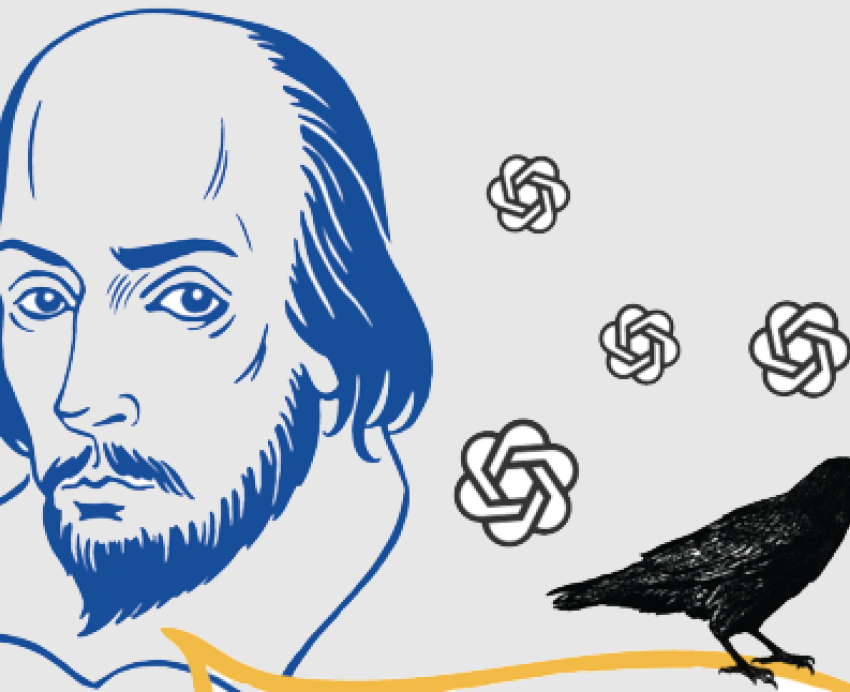 Sketch of William Shakespeare and other poetic symbolism