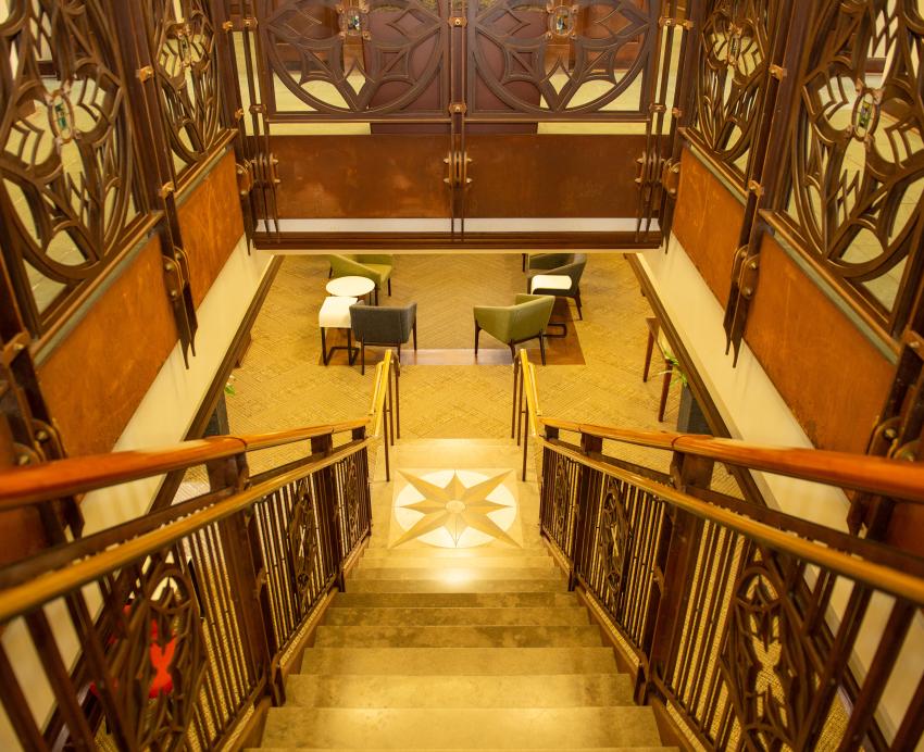 Stairway in the Frederick Honors College