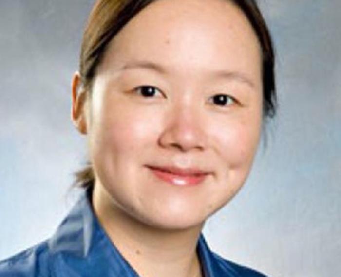 Sherry Chou in a blue shirt