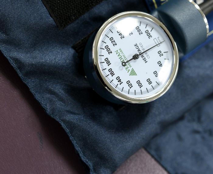 a blood pressure cuff