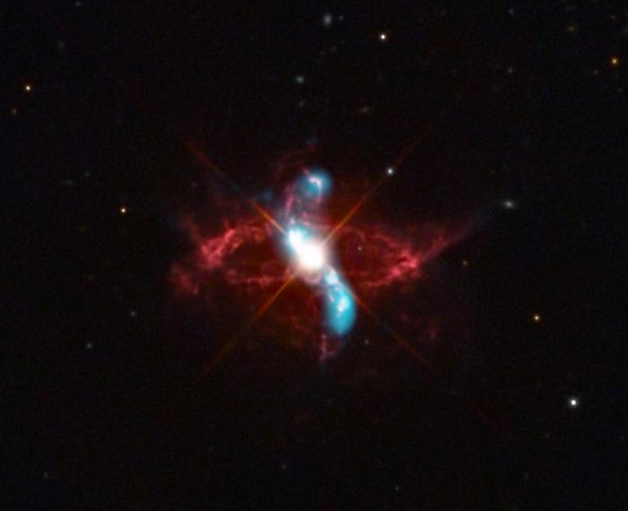 Red and blue nova