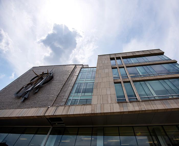 Outside of Pitt’s School of Public Health