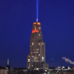 Victory lights on the Cathedral of Learning
