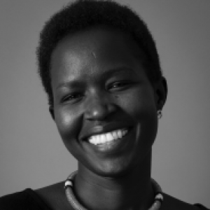 Ntaiya in a black and white photo