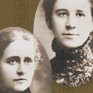 Margaret and Stella Stein in black and white photographs