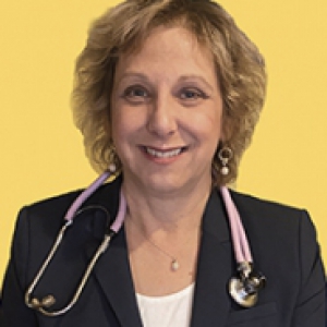 Deborah Gentile on a yellow background