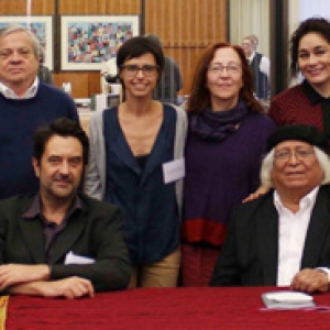 group at the presentation of Biblioteca Punena