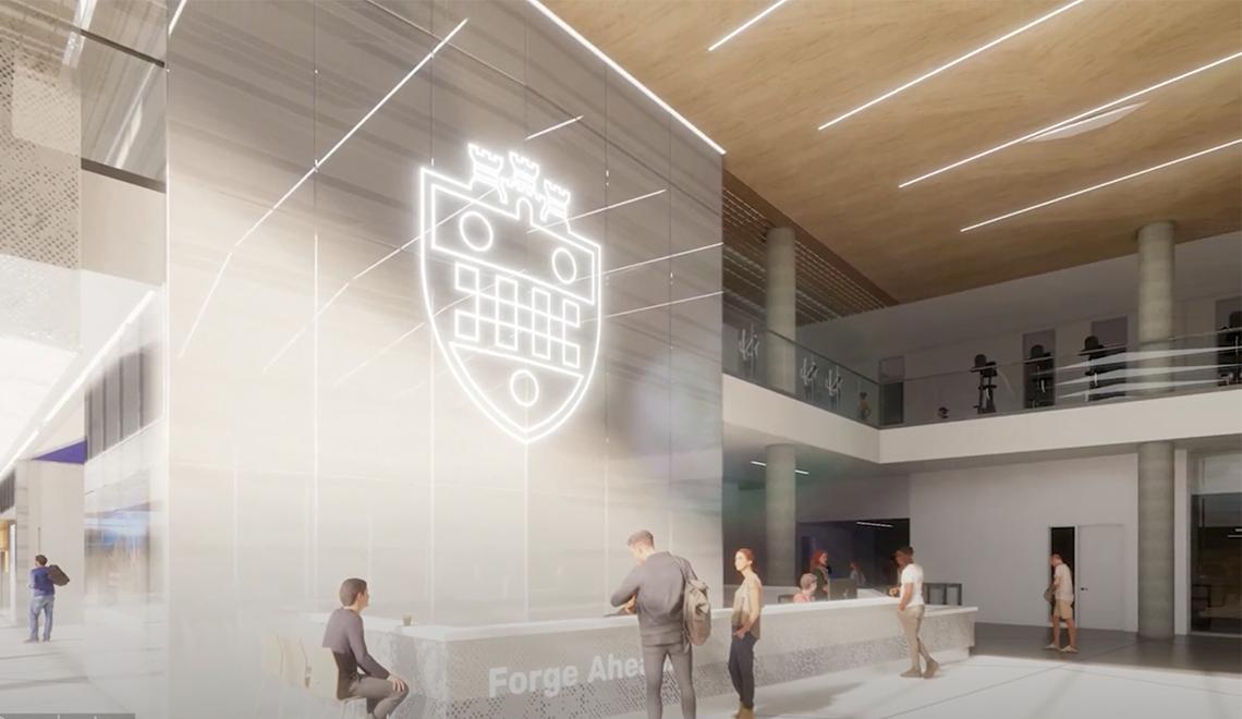 a rendering of the inside of the facility